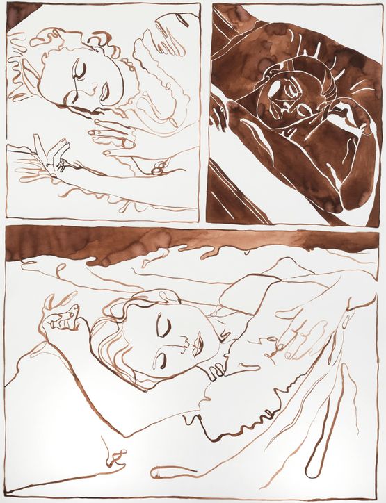 Righteous sleep of the job quitters I by Bianca Kennedy contemporary artwork Painting