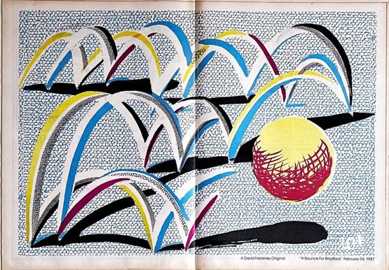 A Bounce for Bradford by David Hockney contemporary artwork Print