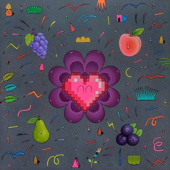 Watering the Thoughts in Our Mind 1 by Rizal Hasan contemporary artwork Painting
