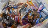 Four Horsemen of the Apocalypse 2 by Nguyen Duc Loi contemporary artwork painting