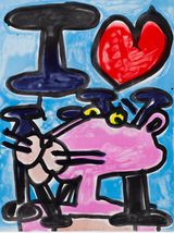 I Love New York by Katherine Bernhardt contemporary artwork print