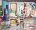 Picassos Studio Bateau Lavoir by Damian Elwes contemporary artwork Painting