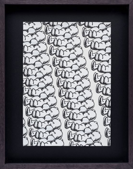 Vorbei mit der Ubeltaterei Done with evil - doing by Iz Oztat contemporary artwork Works on Paper