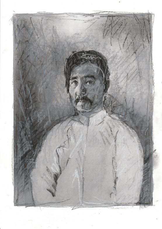 Portraits for the Wild Grass Study 3 by Morimura Yasumasa contemporary artwork Works on Paper