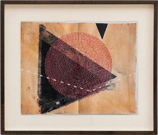 Triangle of discontent by Radhika Khimji contemporary artwork Works on Paper