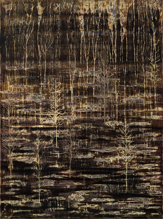 Oro Negro by Dennis Miranda Zamorano contemporary artwork Painting