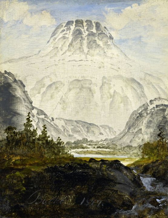 Der Berg Gausta by Peder Balke contemporary artwork Painting