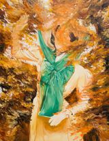 Waving to the Past by Ming Ying contemporary artwork painting