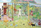 Outdoor Studio in Colombia by Damian Elwes contemporary artwork Painting