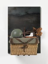 Il sergente Picnic o Il buon soldato by Fabio Mauri contemporary artwork mixed media sculpture textile