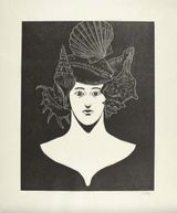 Portrait With Shells by Nicolas Party contemporary artwork print