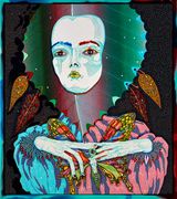 butterfly...she changed everything by Del Kathryn Barton contemporary artwork painting