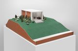 Clinic for a Suburban Site by Dan Graham contemporary artwork sculpture
