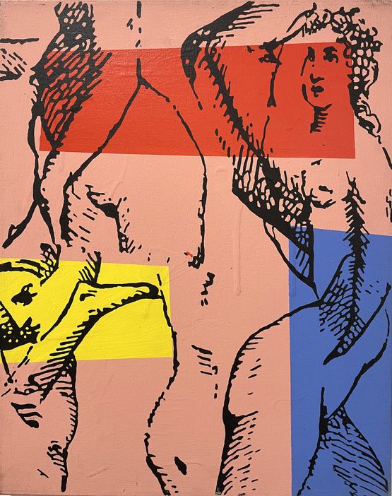 Composition II by Jean Marie Haessle contemporary artwork Mixed Media