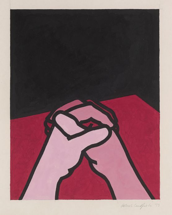Clasped Hands by Patrick Caulfield contemporary artwork Painting