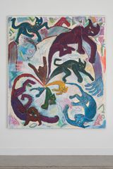 An Endless Supply of Cats by Kieren Seymour contemporary artwork painting works on paper