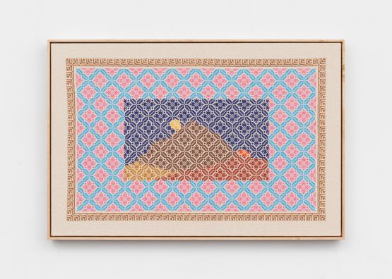 The Sun Has Spent The Night Underground by Jordan Nassar contemporary artwork Textile