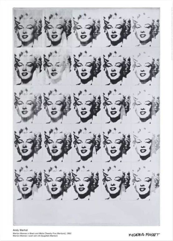 Original Exhibition Poster by Andy Warhol contemporary artwork Works on Paper