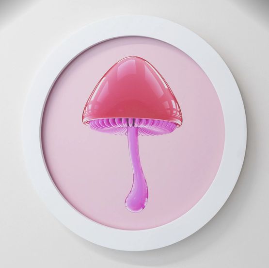 Red Mushroom Apricot by Hye Rim Lee contemporary artwork Photography