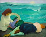 Sip away the ocean until its dry by Zhai Liang contemporary artwork painting