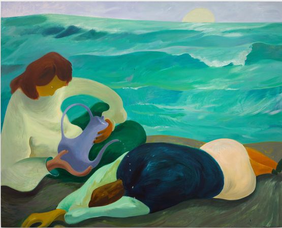 Sip away the ocean until its dry by Zhai Liang contemporary artwork Painting