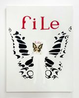 File by Frances Stark contemporary artwork painting