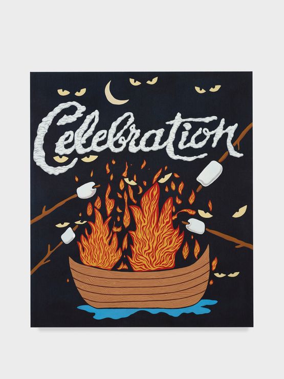 Untitled Celebration Boat by Joel Mesler contemporary artwork Painting