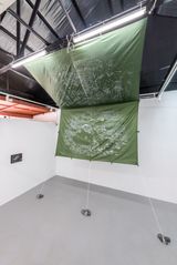 On the ground under the trees by Maryanto contemporary artwork installation painting