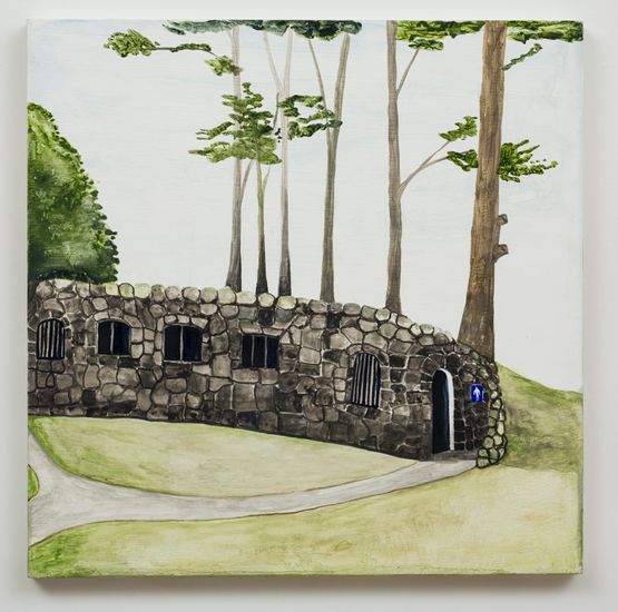 Toilet Block Cornwall Park Auckland by Noel Mckenna contemporary artwork Painting