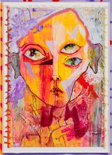 i said yes by Del Kathryn Barton contemporary artwork painting works on paper textile