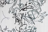 Found in Translation The Drunken Budda Interpretation drawing 1 detail by Gosia Wlodarczak contemporary artwork drawing