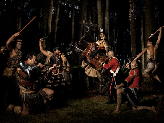 Battle of the Noble Savage by Greg Semu contemporary artwork Photography