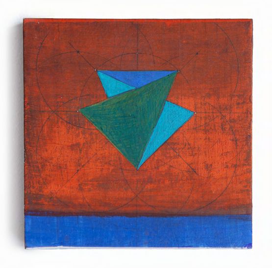 Four Triangles by Amina Ahmed contemporary artwork Painting
