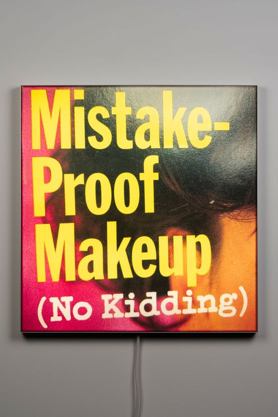 Mistake-Proof Makeup by Sylvie Fleury contemporary artwork Sculpture
