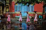Procession of Nuns Rangoon Burma by Steve Mccurry contemporary artwork photography