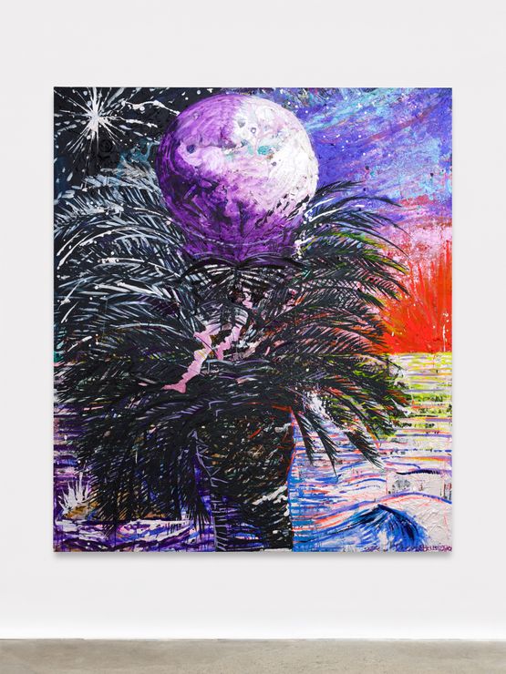 Lechuza Moon Rise by Thomas Houseago contemporary artwork Painting