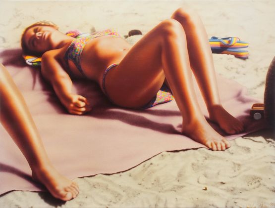 136 Beach 136 by Hilo Chen contemporary artwork Painting