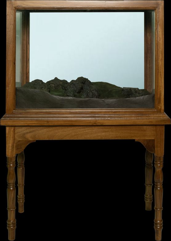 Rocky Terrain after Hemant P. by Sahil Naik contemporary artwork Painting