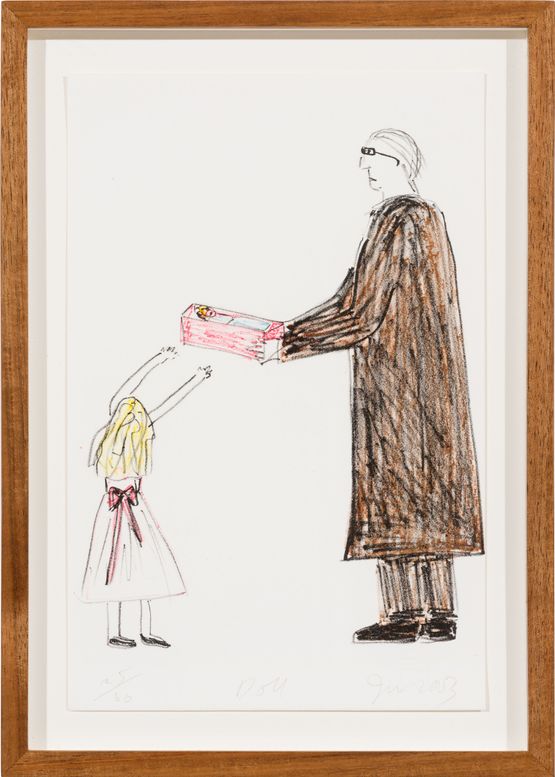 Doll by Jenny Watson contemporary artwork Works on Paper