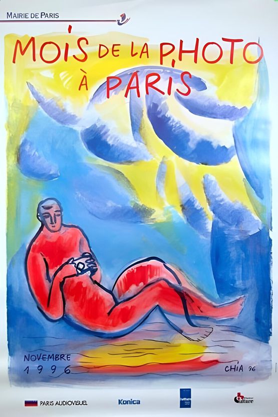 Mois de la Photo a Paris by Sandro Chia original by Sandro Chia contemporary artwork Print