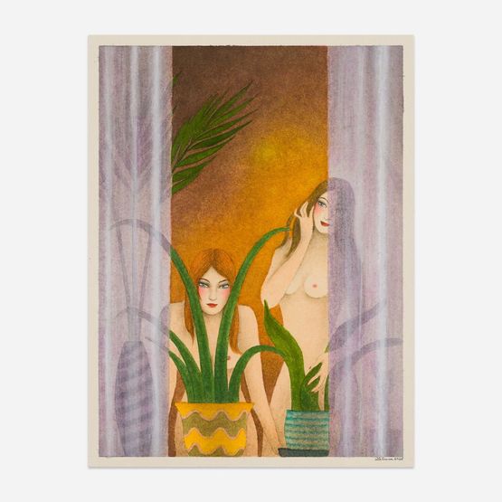 Adventurous Spirit by Corinne Von Lebusa contemporary artwork Mixed Media