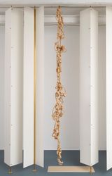 discrepancies with M.S. 5 by Leonor Antunes contemporary artwork textile