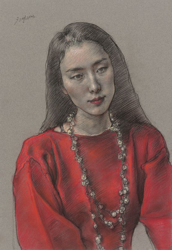 Miss Da by Pang Maokun contemporary artwork Painting
