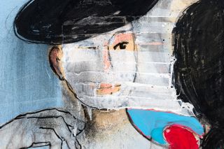 Contemporary art exhibition Magnus Plessen Theatre imaginaire at Galerie Lelong 38 Avenue Matignon Paris France