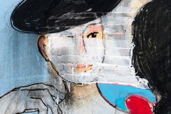 Contemporary art exhibition Magnus Plessen Theatre imaginaire at Galerie Lelong 38 Avenue Matignon Paris France