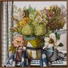 Tile 10 Rapunzels Garden by Sam Michelle contemporary artwork Painting