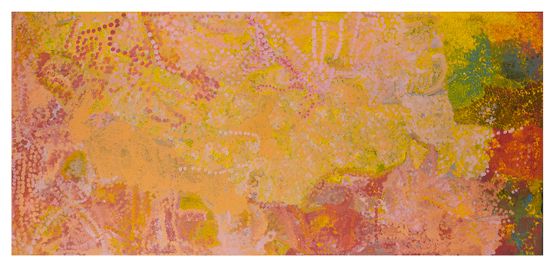 Desert Storm by Emily Kam Kngwarray contemporary artwork Painting
