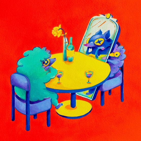 Love Language V The Admiration by Clasutta contemporary artwork Works on Paper