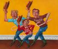 March of the Team B by Yang Jingzhou contemporary artwork Painting