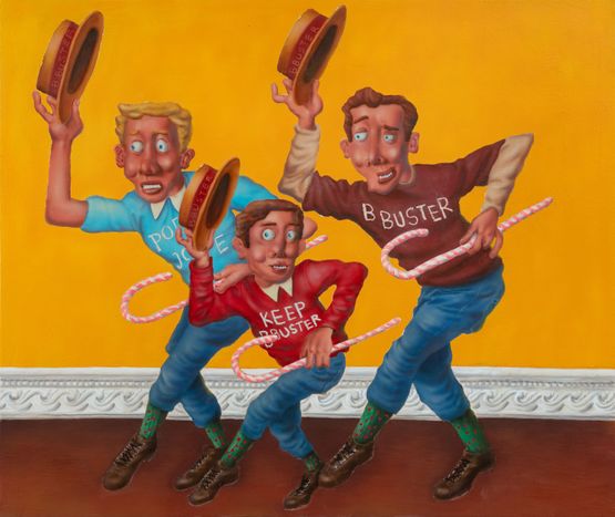 March of the Team B by Yang Jingzhou contemporary artwork Painting